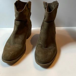Target Brand Vegan suede ankle booties